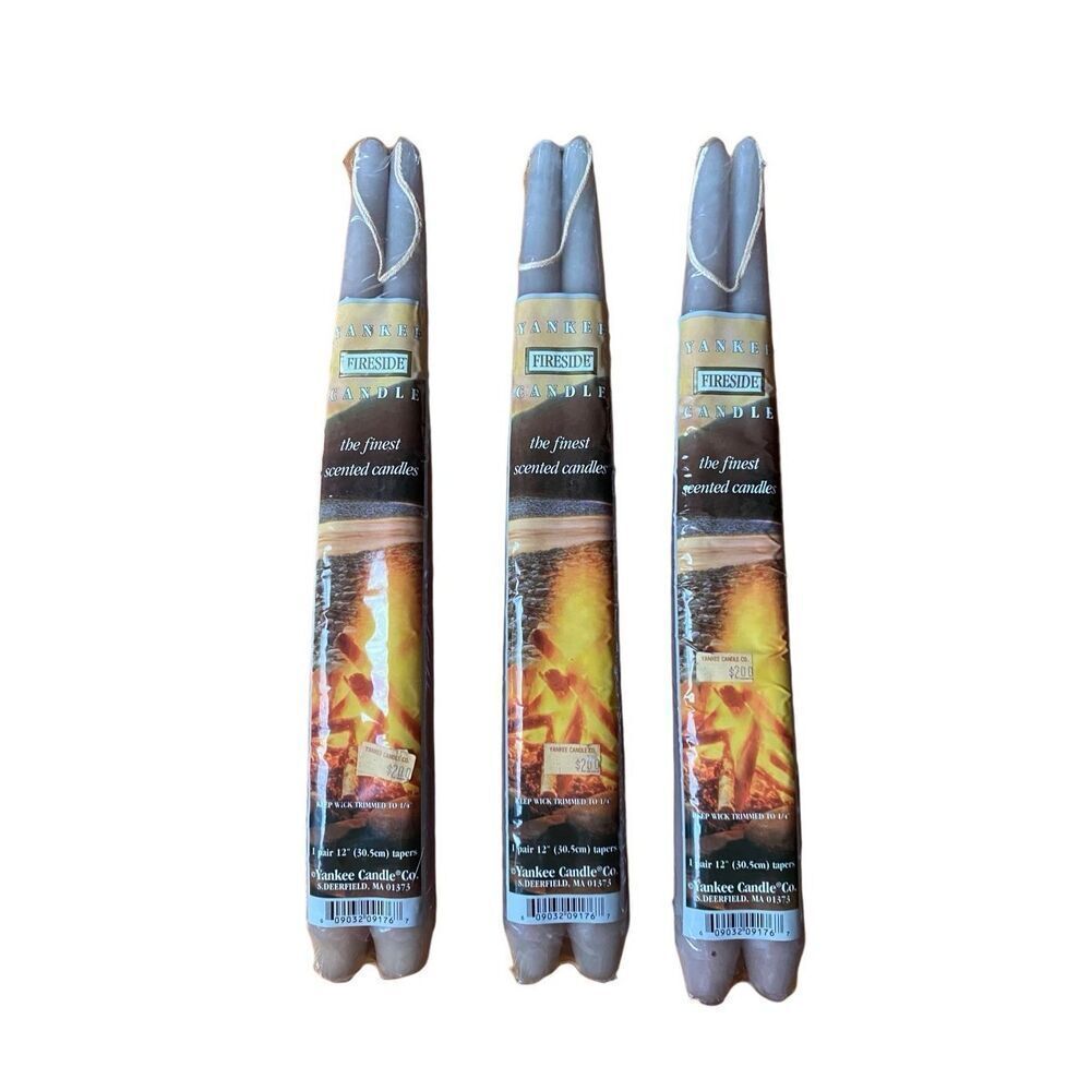 Discontinued Yankee Candle Co Fireside tapers lot rare htf new old stock